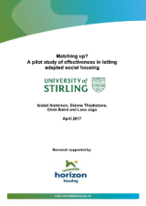 Matching up? A pilot study of effectiveness in letting adapted social housing