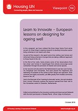 Learn to Innovate – European lessons on designing for ageing well