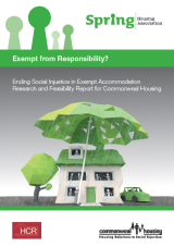Exempt from Responsibility- Ending Social Injustice in Exempt Accommodation Research and Feasibility cover