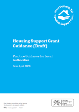 Welsh Government Draft Housing Support Grant Practice Guidance Cover