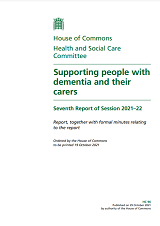 Supporting people with dementia and their carers cover 160 x 226
