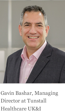 Gavin Bashar, Managing Director at Tunstall Healthcare UK&I