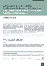 A Strengths-Based Model for Evidencing the Impact of Prevention COVER