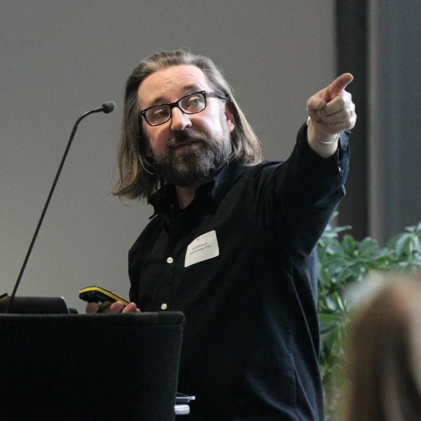 Chris McGinley speaking at HLIN Bristol