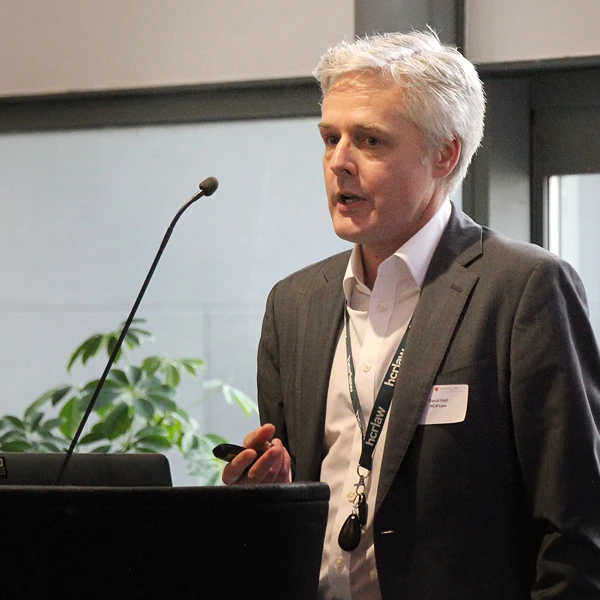 David Hall speaking at HLIN Bristol