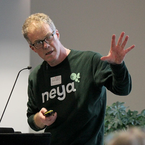 Harry Hobson speaking at HLIN Bristol