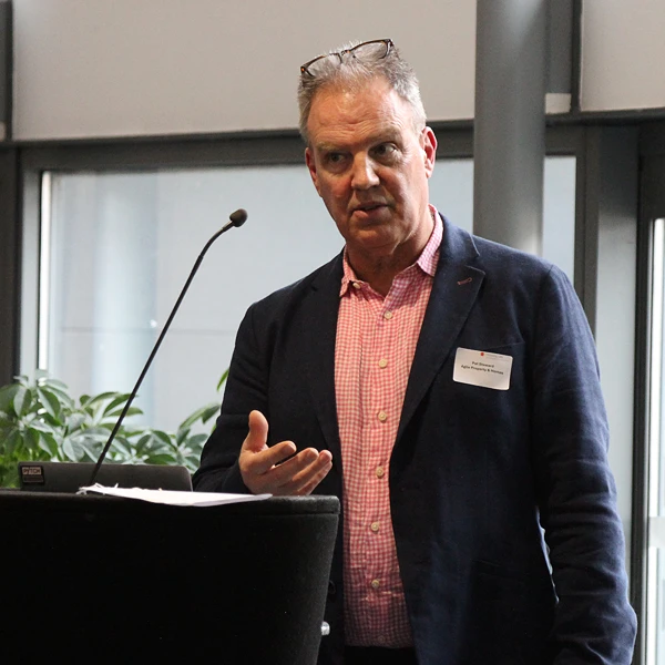 Pat Stewart speaking at HLIN Bristol