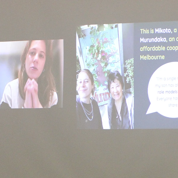 Savannah Fishel on screen at HLIN Bristol