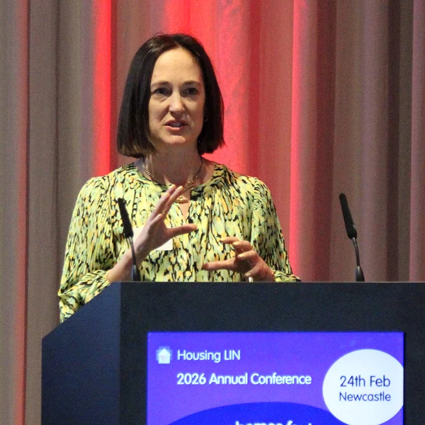 Katy Saunders speaking at HLIN Newcastle