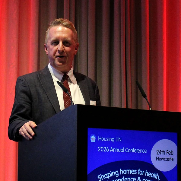 Kris Peach speaking at HLIN Newcastle