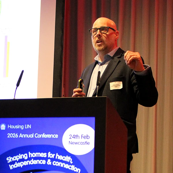 William Roberts speaking at HLIN Newcastle