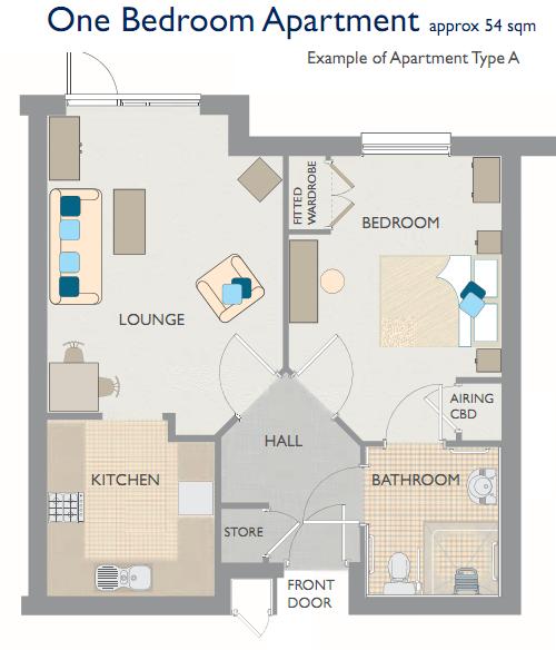Newman Court - One Bedroom Apartment