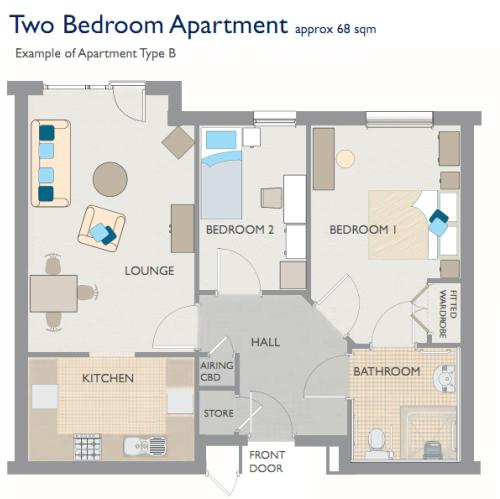 Newman Court - Two Bedroom Apartment