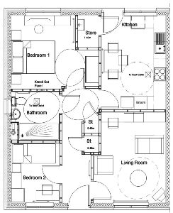 bungalow 2 plan