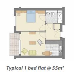 1bed Plan