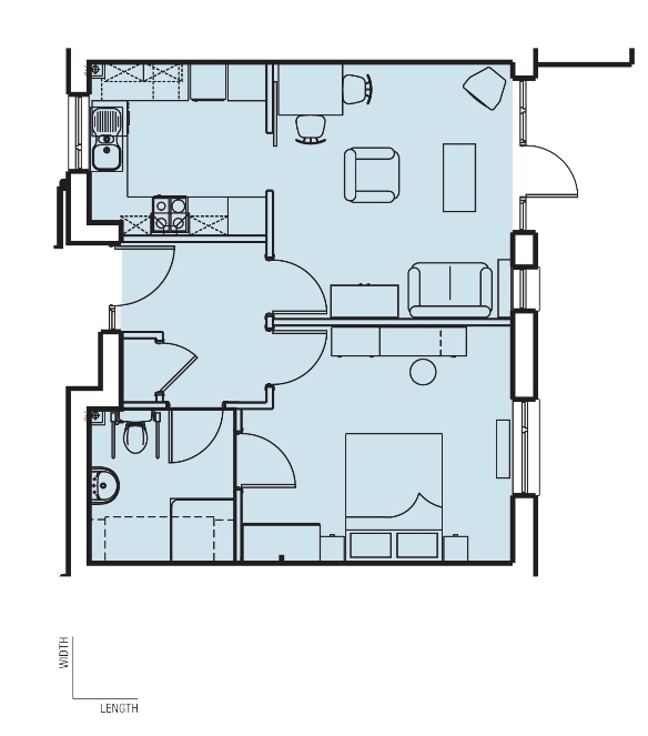 1 Bed Apartment