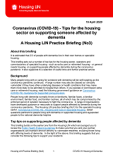 Cover Covid19 Dementia Briefing