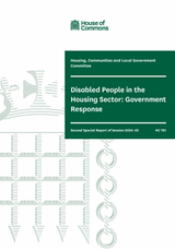 Disabled People in the Housing Sector_Govt Response COVER
