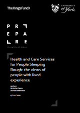 Health and Care Services for People Sleeping Rough cover