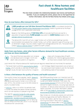 Fact Sheet 4: New homes and healthcare facilities COVER