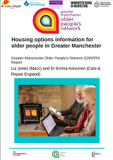 Housing options information for older people in Greater Manchester Cover