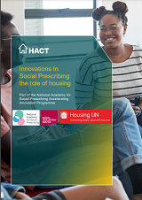 Innovations In Social Prescribing the role of housing cover