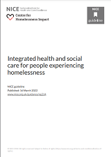 Integrated health and social care for people experiencing homelessness cover