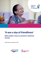 It was a day of friendliness Older people's views on outreach in sheltered housing cover