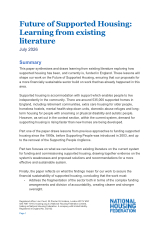 NHF Future of Supported Housing cover 160