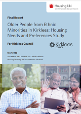 Older People from Ethnic Minorities in Kirklees Housing Needs and Preferences Study Cover