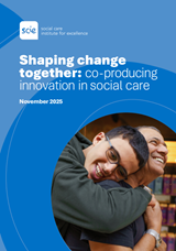 Shaping change together coproducing innovation in social care cover