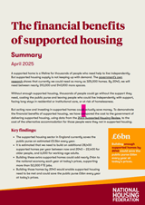 The Financial Benefits of Supported Housing COVER