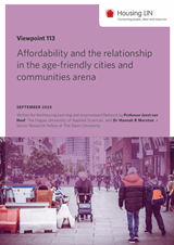 Viewpoint 113 Affordability and the relationship in the age-friendly cities and communities arena cover sml