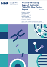 Wakefield Housing Support Evaluation (WHoSE): Main Project Report COVER