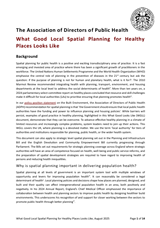 What Good Local Spatial Planning for Healthy Places Looks Like cover sml