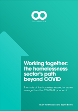 Working together the homelessness sector's path beyond COVID cover