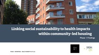 Linking social sustainability to health impacts cover 160