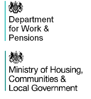 DWP & MHCLG logos