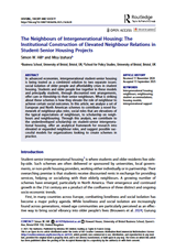 The Neighbours of Intergenerational Housing cover