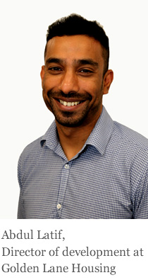 Abdul Latif, Director of development at Golden Lane Housing