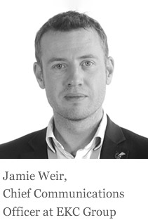 Jamie Weir, Chief Communications Officer at EKC Group